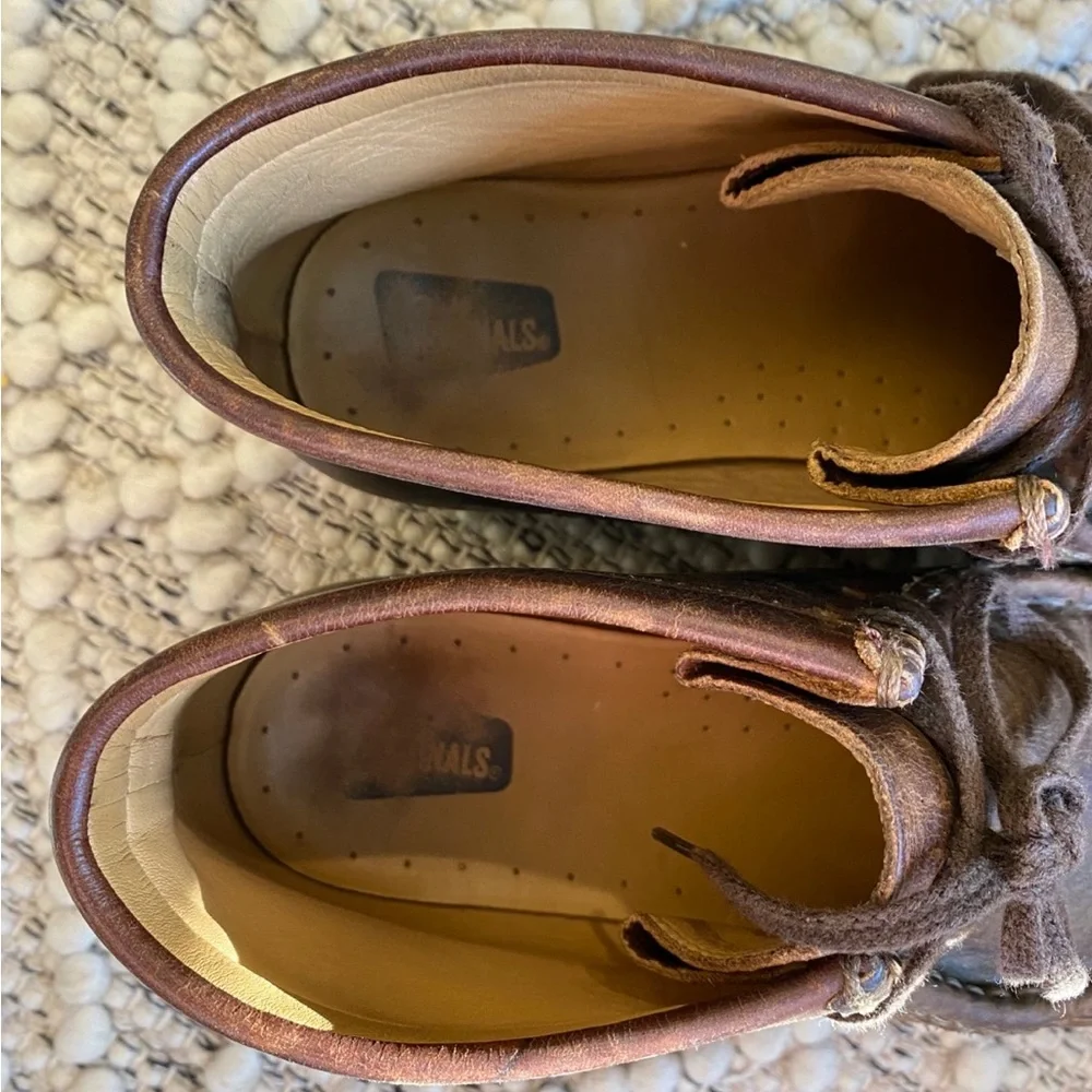 Clarks Stinson Hi 26063363 Mens Brown Leather Lace Up Chukkas Boots‎ - Size 6 m